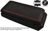 RED  STITCHING ARMREST & STORAGE BOX LEATHER COVERS FITS PORSCHE 924 944 83-85