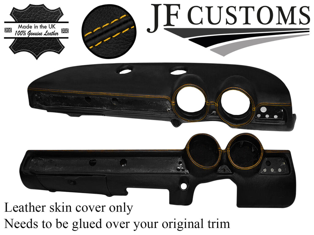 YELLOW STITCHING DASH DASHBOARD LEATHER COVER FITS ALFA ROMEO GT JUNIOR