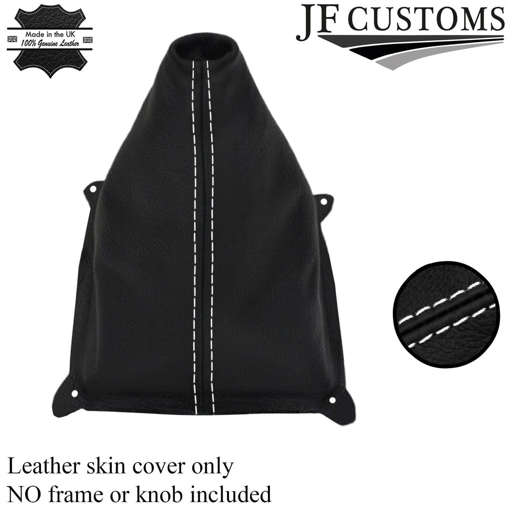 FITS FORD FIESTA MK7 08+ GEAR GAITER white stitching CUSTOM NEW MADE IN UK