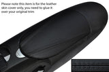 BLACK STITCH ARMREST LID LEATHER SKIN COVER FITS NISSAN 370Z Z34 09-15