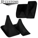 BLACK STITCH TOP-GRAIN LEATHER GEAR + METAL FRAME FITS NISSAN PATROL Y61 97-13