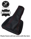 RED STITCHING REAL LEATHER MANUAL GEAR GAITER FITS VW PASSAT B3 B4 1988-1997