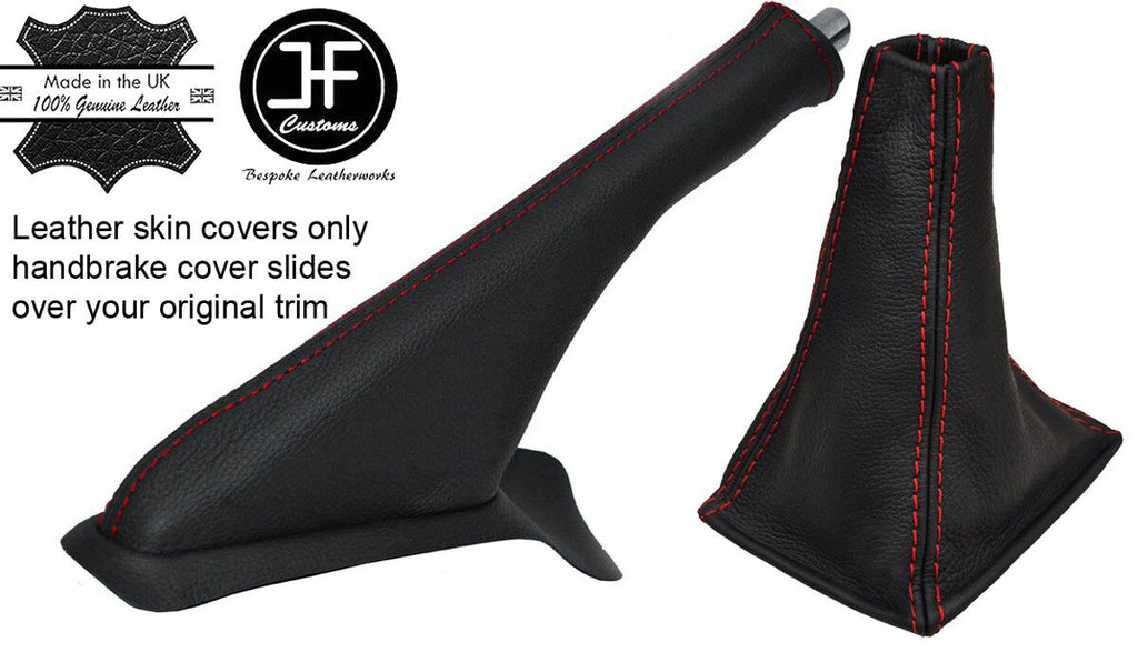 RED  STITCH TOP GRAIN LEATHER GEAR & HANDBRAKE GAITER FITS MG ZR 2001-2003