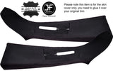BLACK STITCH 2X UPPER B PILLAR PU SUEDE COVERS FITS VW T5 TRANSPORTER CARAVELLE