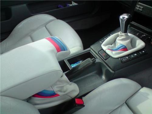 FITS BMW E36 1991-1998 QUALITY ARMREST COVER & GAITERS SET CUSTOM NEW MADE IN UK