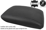 BLACK & BLACK REAL LEATHER ARMREST LID COVER FITS SUBARU IMPREZA WRX STI 15-18