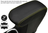 YELLOW STITCHING ARMREST LID LEATHER COVER FITS JEEP RENEGADE 2014-2017