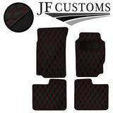 RED DIAMOND STITCH VINYL 4X TAILORED FLOOR CARPETS FOR PEUGEOT 406 95-04 JF1