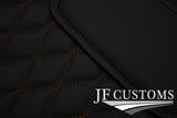 TAN DIAMOND VINYL 4X TAILORED FLOOR CARPETS FOR BENTLEY CONTINENTAL 05-11 JF1