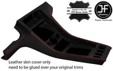 RED LEATHER CENTER CONSOLE REAL LEATHER COVER FITS PORSCHE 928 90-95 STYLE 2