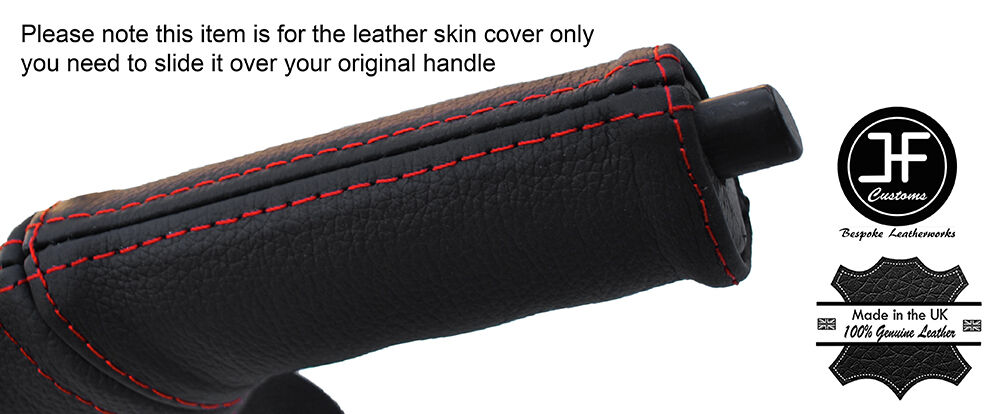 RED STITCH EMERGENCY E BRAKE HANDLE LEATHER COVER FITS DODGE VIPER 03-06