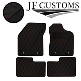 TAN DIAMOND VINYL 4X TAILORED FLOOR CARPET FOR ALFA ROMEO GIULIETTA 10-14 JF1
