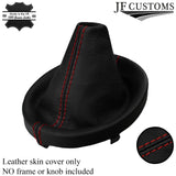 DARK RED STITCH LEATHER GEAR GAITER FITS SUBARU IMPREZA WRX STI 15-18 CUSTOM NEW