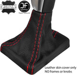 RED STITCH REAL LEATHER AUTO AUTOMATIC GEAR GAITER FITS VOLVO V70 XC70 13-16