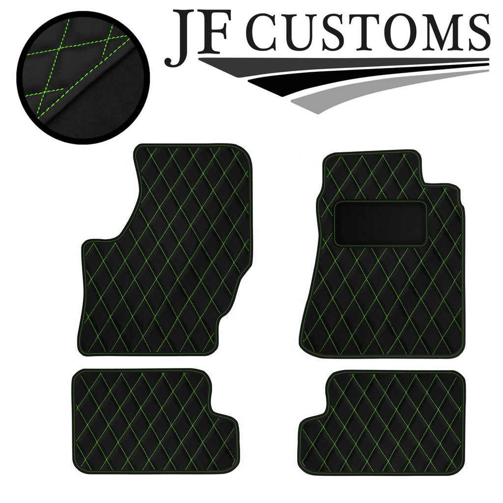 GREEN DIAMOND STITCH VINYL 4XTAILORED FLOOR CARPET FOR NISSAN 200SX 89-94 JF1