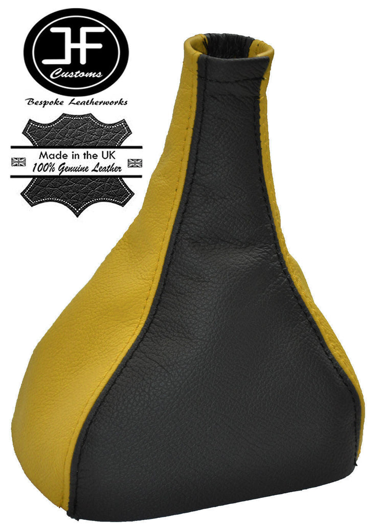 BLACK & YELLOW MANUAL GEAR GAITER FOR VAUXHALL OPEL CORSA B TIGRA MKI 93-00