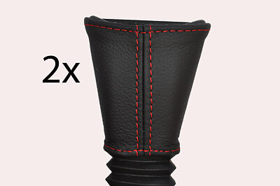 red stitch FITS VAUXHALL OPEL CORSA C 00-06 2X FRONT SEAT BELT STALK  COVERS