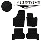 BLACK STITCH DIAMOND VINYL 4X TAILORED FLOOR CARPET FOR SKODA YETI 09-17 JF1