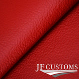 RED LEATHER SPEEDO SURROUND COVER FOR PORSCHE CAYMAN 987 05-12 JF2 CUSTOM NEW