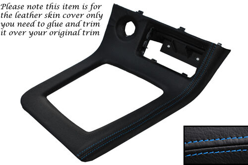 BLUE STITCH GEAR SURROUND LEATHER COVER FITS NISSAN SKYLINE GTS GTR R33 93-98