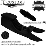 BLACK STITCH LEATHER HANDBRAKE + FRAME + CONSOLE COVERS FOR JAGUAR X-TYPE 01-09