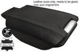 BLACK STITCHING ARMREST LID LEATHER COVER FITS PORSCHE CAYENNE 92A 2011-2016