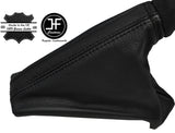 BLACK & BLACK LEATHER HANDBRAKE GAITER FITS VAUXHALL OPEL CORSA E 2014-2017