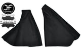 BLACK STITCH GEAR HANDBRAKE LEATHER GAITERS SET FITS VAUXHALL OPEL ASTRA H MK5