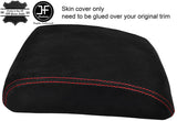 RED STITCHING REAL SUEDE ARMREST LID COVER FITS NISSAN PATROL Y61 97-13