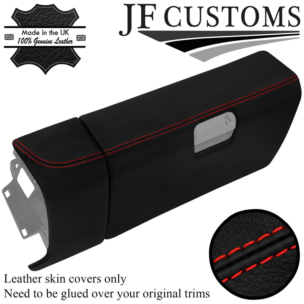 RED STITCH LEATHER GLOVEBOX + DASH TRIM COVERS FOR PORSCHE CAYMAN 987 05-12