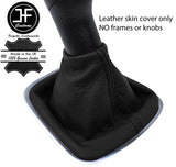 BLACK TOP GRAIN REAL LEATHER MANUAL GEAR GAITER FITS VW POLO 6R 2009-2016