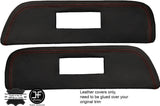 RED STITCH 2X DOOR CARD TRIM INSERT LEATHER COVERS FITS SAAB 900 CLASSIC 78-93