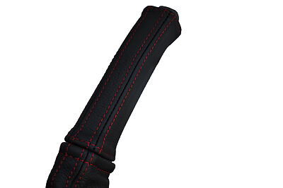 red stitch FITS VOLVO S60 00-06 LEATHER HANDBRAKE HANDLE COVER ONLY CUSTOM NEW