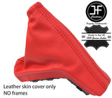RED TOP GRAIN LEATHER HANDBRAKE GAITER FOR VAUXHALL OPEL ASTRA MK5 H 2004-09