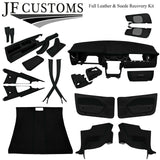 BLACK STITCH COVERS FOR FORD MUSTANG 05-09 COUPE  FULL INTERIOR RECOVERY KIT