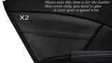 BLACK STITCH 2X REAR DOOR CARD TRIM SKIN COVERS FITS HONDA CIVIC SE SE-T EX 12+