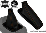 TAN STITCH TOP GRAIN LEATHER GAITER SET FOR ALFA ROMEO GTV SPIDER 916 PHASE 1