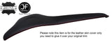 RED STITCH TOP DASH DASHBOARD CLUSTER LEATHER COVER FITS DODGE DART 2013-2016