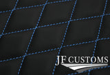 L BLUE DIAMOND STITCH VINYL 4XTAILORED FLOOR CARPET FOR KIA RIO AUTO 01-05 JF1