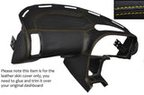 YELLOW STITCH DASH DASHBOARD LEATHER SKIN COVER FITS LOTUS ELAN M100 1989-1995
