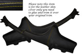 YELLOW  STITCH 2X ROOF SIDE PILLARS LEATHER COVERS FITS SMART FORTWO 451 07-14
