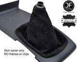 BLACK STITCHING REAL SUEDE  MANUAL GEAR GAITER FITS AUDI A6 C5 1998-2004