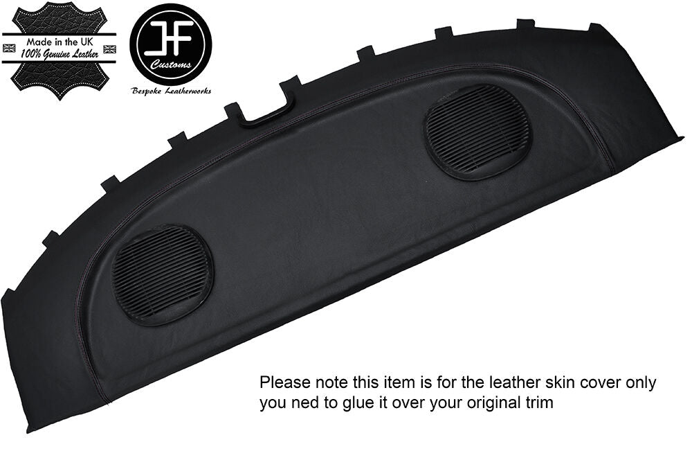 BLACK STITCH REAR PARCEL SHELF LEATHER COVER FITS NISSAN S14 200SX 1994-1999