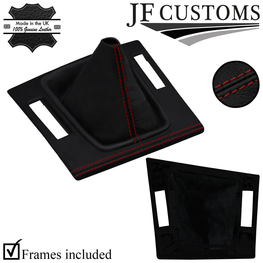 D RED STITCH LEATHER GEAR+SURROUND COVER+FRAMES FOR BMW E46 99-05 COUPE JF2
