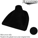 BLACK STITCH SUEDE MANUAL GEAR GAITER COVER FOR BMW 5 E60 E61 2003-2011