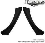 BLACK STITCH CARBON VINYL 2X REAR DOOR HANDLE COVER FOR BMW E90 E91 CUSTOM NEW