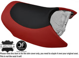 BLACK D RED VINYL CUSTOM FOR YAMAHA XL700 XL760 98 XL1200 LTD 98-04 SEAT COVER