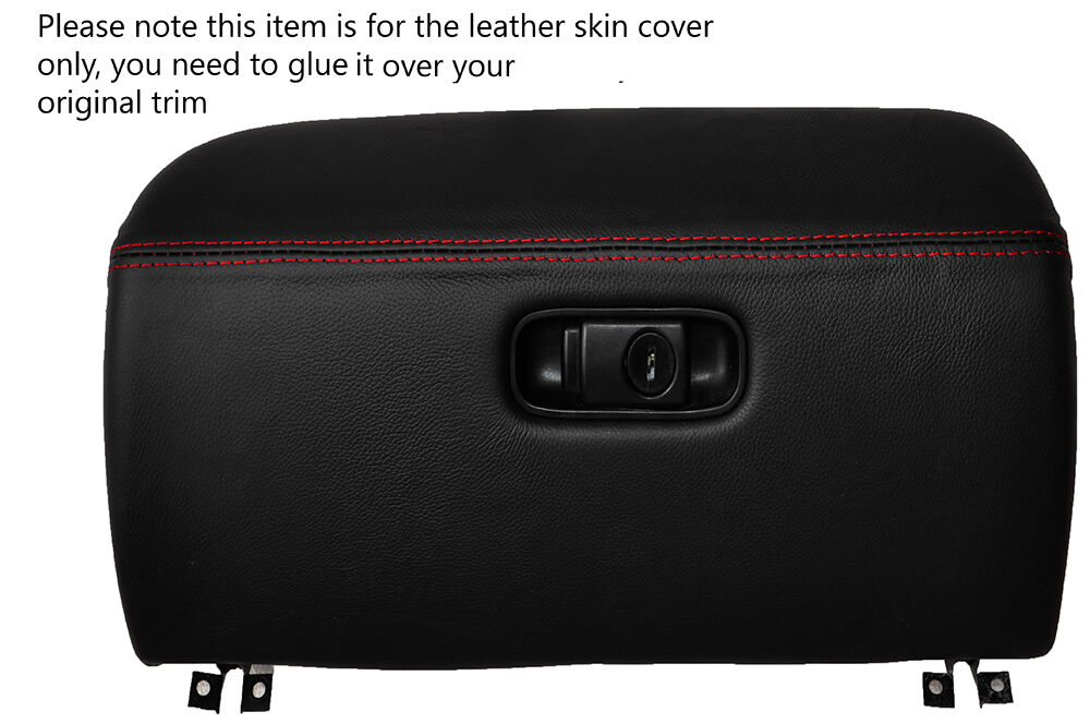 RED  STITCHING GLOVE BOX LID LEATHER SKIN COVER FITS HONDA NSX 1991-2005