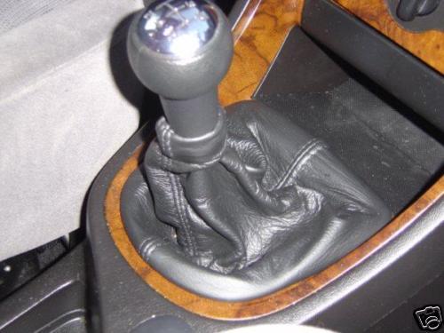 FITS PEUGEOT 307 LEATHER GEAR  GAITER  BLACK COVER GAITOR CUSTOM NEW MADE IN UK