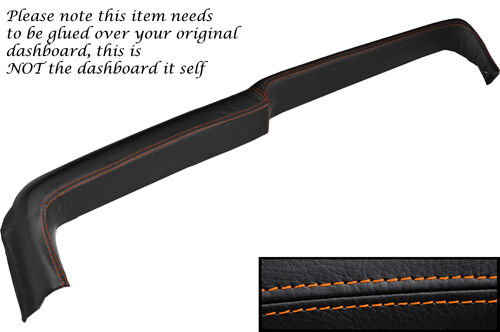ORANGE STITCH FITS FORD CORTINA MK3 MK4 MK5 TOP DASH DASHBOARD LEATHER COVER